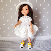 Платье и шляпка Yellow N для кукол Paola Reina